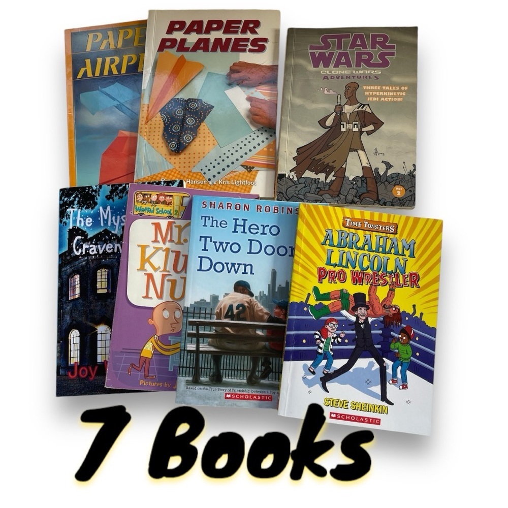 Children Books Bundle Lot of 7 Youth  Kids Mixed Themes